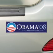 Autocollant De Voiture Vintage Obama 2008 (On Car)