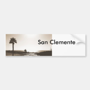 Autocollant De Voiture vintage rétro jetée de san clemente californie sép