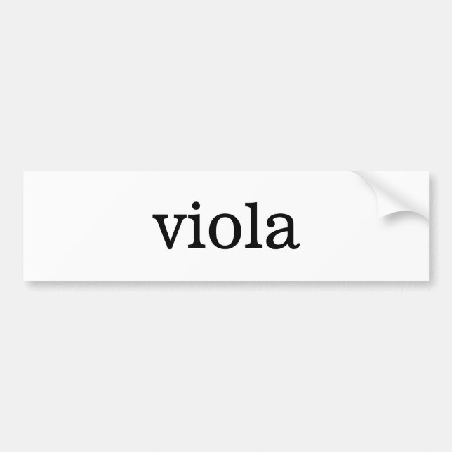 Autocollant De Voiture Viola (Devant)