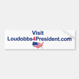 Autocollant De Voiture Visite LouDobbs4President.com