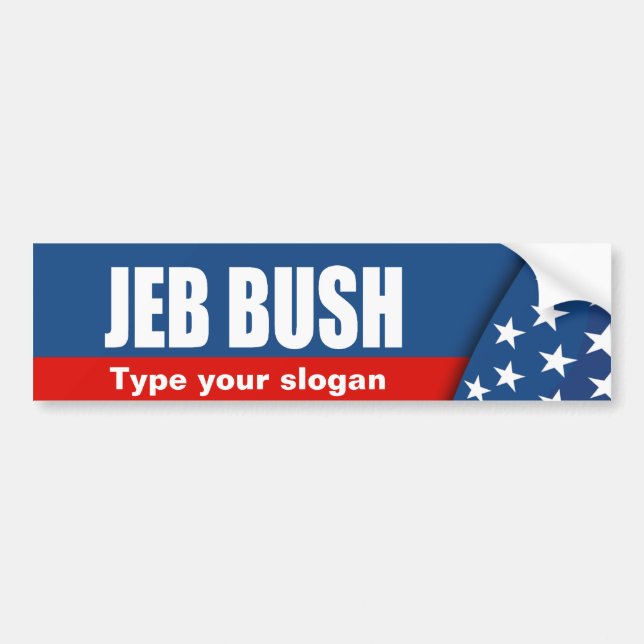 Autocollant De Voiture Vitesse d'élection de JEB BUSH (Devant)