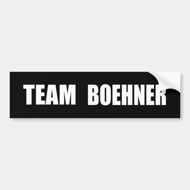 Autocollant De Voiture Vitesse d'élection de JOHN BOEHNER (Devant)