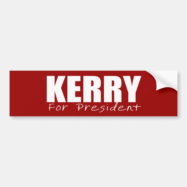 Autocollant De Voiture Vitesse d'élection de JOHN KERRY (Devant)