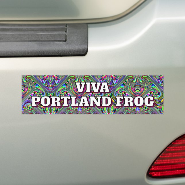 Autocollant De Voiture Viva Portland Frog (En voiture)