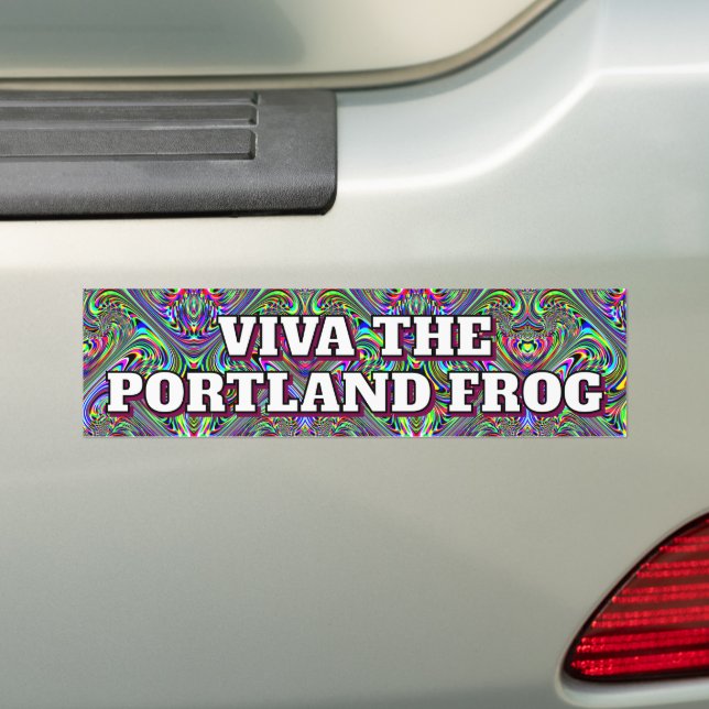 Autocollant De Voiture Viva The Portland Frog (En voiture)