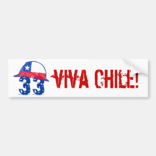 Autocollant De Voiture Vivats Chili !