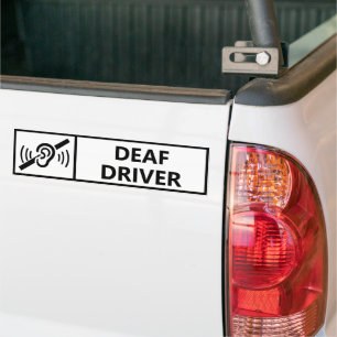 Autocollant De Voiture Voiture de Conducteur Malentendant Malade Handicap