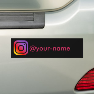 Autocollant De Voiture voiture instagram rose personnalisée