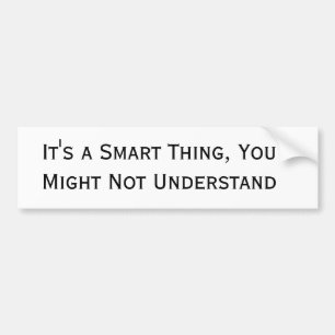 Autocollant De Voiture Voiture intelligente Bumpersticker