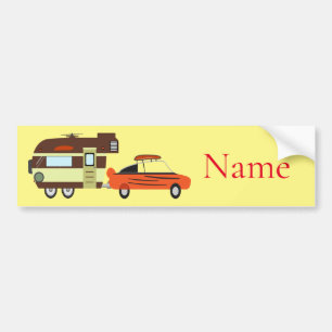 Autocollant De Voiture Voiture Vintage et Camper Thunder_Cove