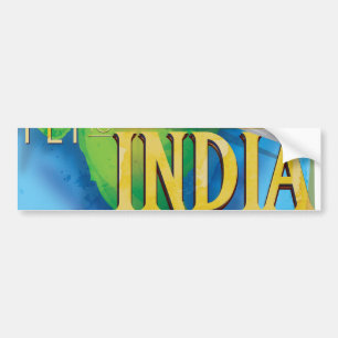 Autocollant De Voiture Vol vers l'Inde