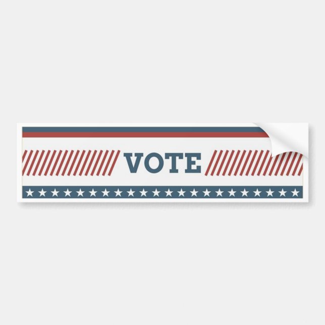 Autocollant De Voiture Vote (Devant)