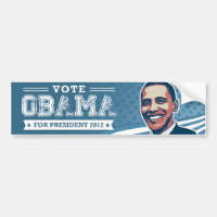 Vote Barack Obama pour le Président adhésif pour