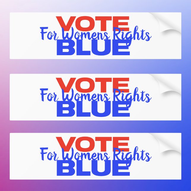 Autocollant De Voiture Vote Blue Voter USA Démocratique Rouge Bleu (Créateur téléchargé)