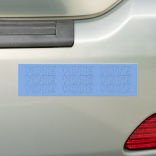 Autocollant De Voiture vote - Bumper Sticker Voiture Bleue