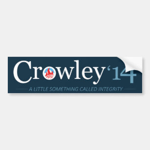 Autocollant De Voiture Vote Crowley