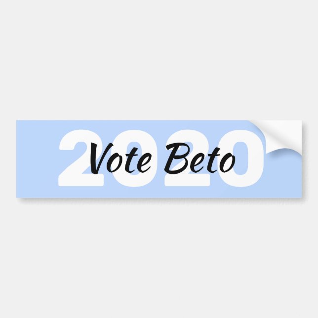 Autocollant De Voiture Vote de Beto O'Rourke pour le président 2020 (Devant)