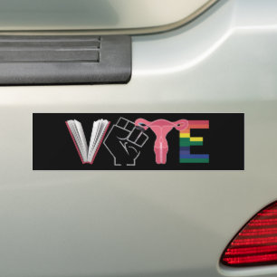 Autocollant De Voiture Vote féministe droits des femmes livres interdits 