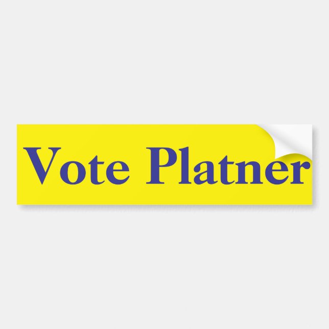 Autocollant De Voiture Vote Platner, Graham Platner contre Susan Collins (Devant)