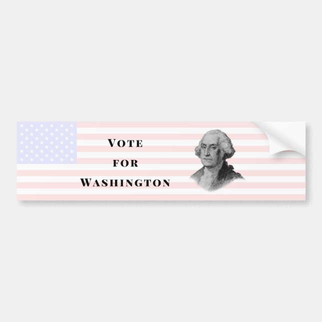 Autocollant De Voiture Vote pour George Washington (Devant)