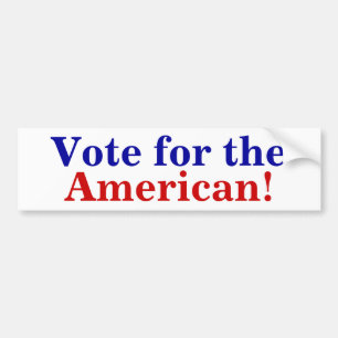 Autocollant De Voiture Vote pour l'Américain
