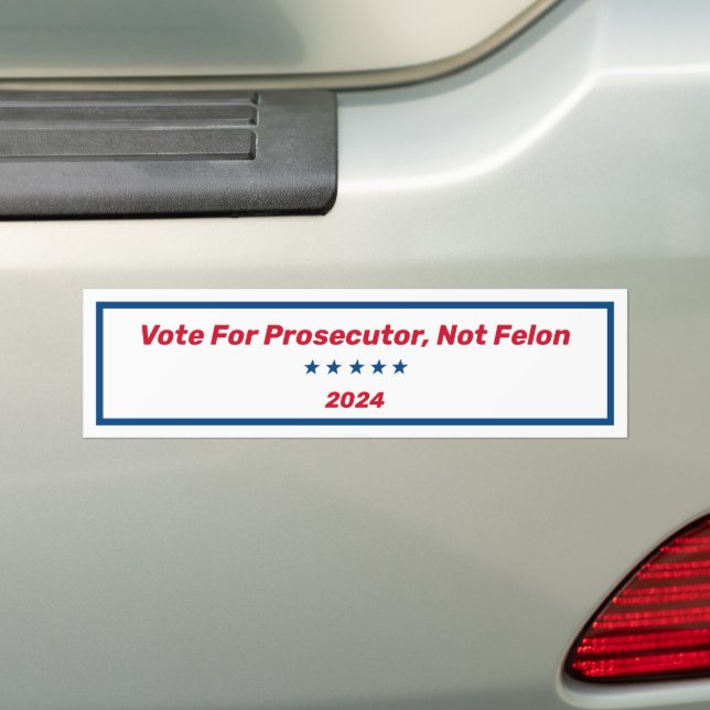 Autocollant De Voiture Vote Pour Le Procureur, Pas Felon (En voiture)