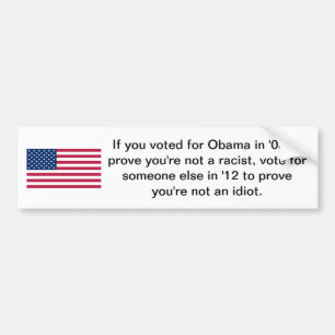 Autocollant De Voiture Voté pour Obama