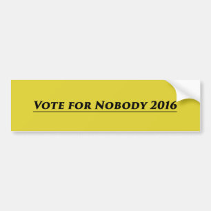 Autocollant De Voiture Vote pour personne 2016