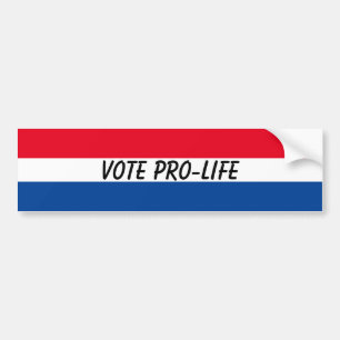 Autocollant De Voiture Vote Pro-Life USA Patriotic Christian