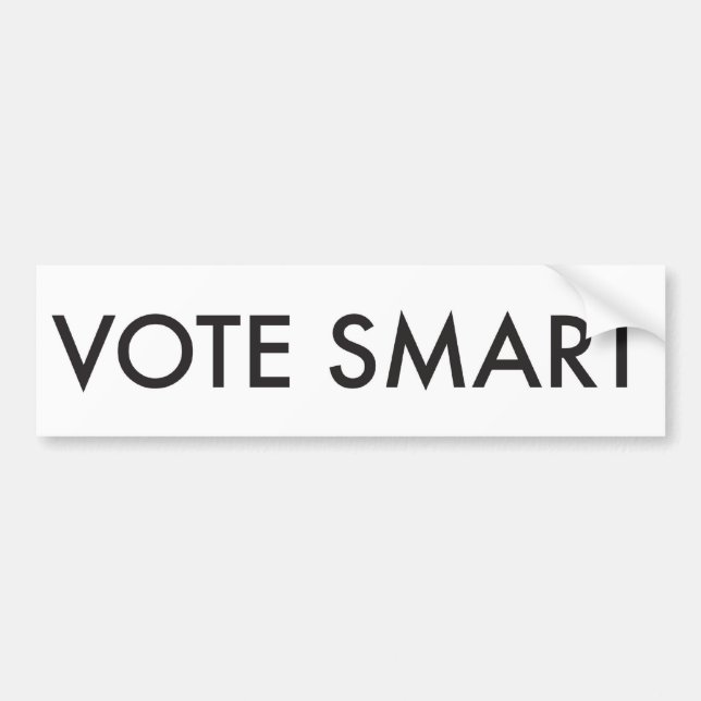 AUTOCOLLANT DE VOITURE VOTE SMART (Devant)
