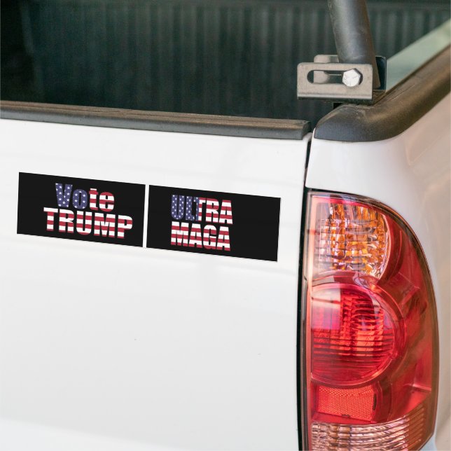 AUTOCOLLANT DE VOITURE VOTE TRUMP PRÉSIDENT RÉPUBLICAIN 2024 GRAND USA (Sur camion)
