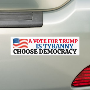 Autocollant De Voiture Voter pour Trump, c'est choisir la démocratie
