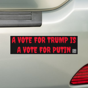 Autocollant De Voiture Voter pour Trump, c'est voter pour Poutine