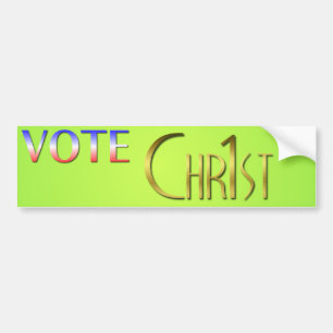 Autocollant De Voiture Votez Christ d'abord