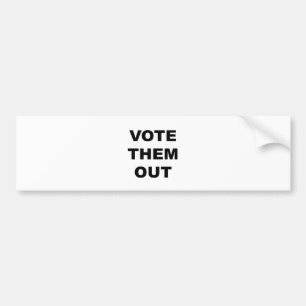 Autocollant De Voiture Votez-les dehors