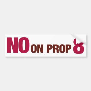 Autocollant De Voiture Votez non sur la proposition 8 de la Californie