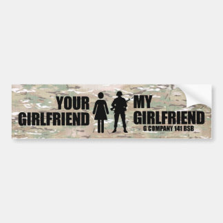 Autocollant De Voiture Votre amie - mon Girlfriend G Company 141 BSB
