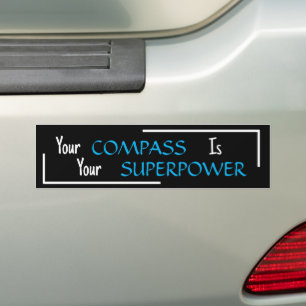 Autocollant De Voiture "Votre boussole est votre superpuissance"