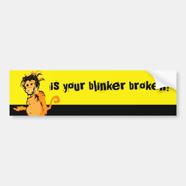 Autocollant De Voiture votre clignotant est-il cassé ? (Devant)