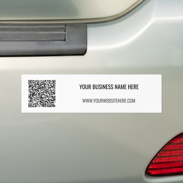 Autocollant De Voiture Votre code QR et votre sticleur pare-chocs de text (En voiture)