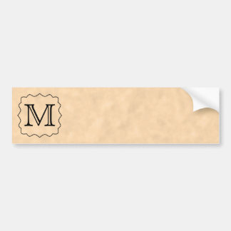 Autocollant De Voiture Votre lettre. Monogramme fait sur commande. Noir