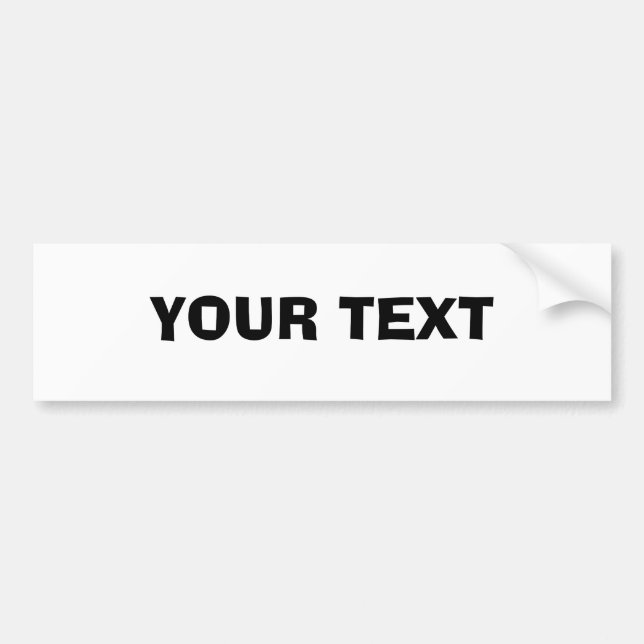 Autocollant De Voiture Votre texte "Ad Lib" (Devant)