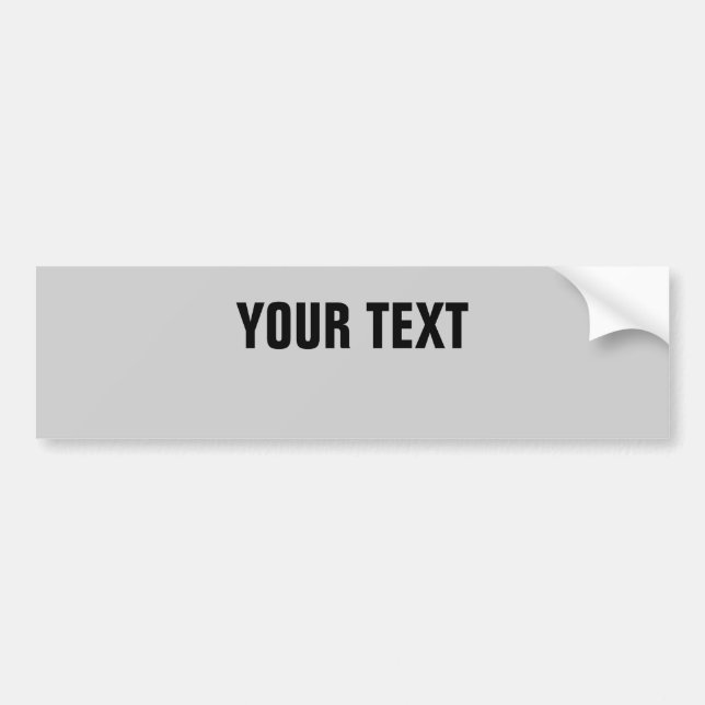Autocollant De Voiture Votre texte "Folio Bold CONDENSEE" sur Grey (Devant)