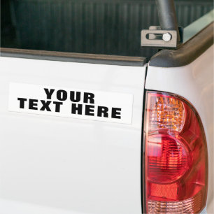 AUTOCOLLANT DE VOITURE VOTRE TEXTE ICI PERSONNALISÉ