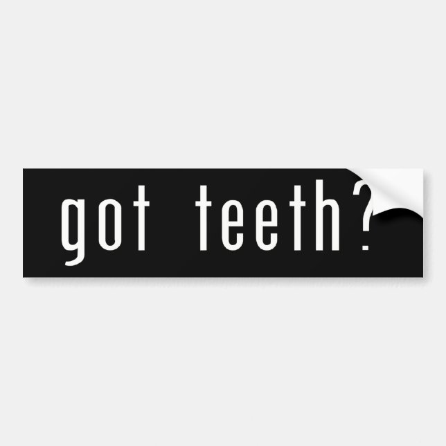 Autocollant De Voiture Vous avez des dents? (Devant)