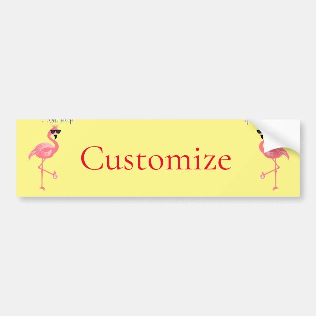 Autocollant De Voiture Vous Êtes Flamant rose Hot Thunder_Cove (Devant)