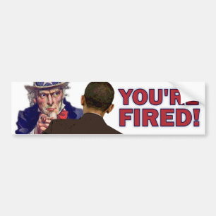 Autocollant De Voiture Vous êtes mis le feu ! Anti conception d'Obama