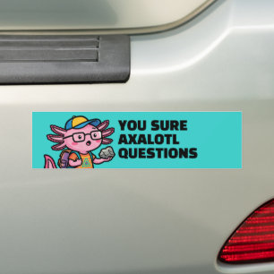 Autocollant De Voiture Vous êtes sûr que les questions axolotl Mème sarca