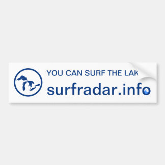 Autocollant De Voiture Vous pouvez surfer les lacs ! Pare-chocs. Marine