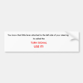 Autocollant De Voiture Vous savez que peu de levier attaché vers le